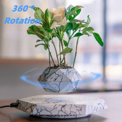 Schwebender Pflanzenhalter – Magnetisch rotierender Blumentopf für modernes Dekor