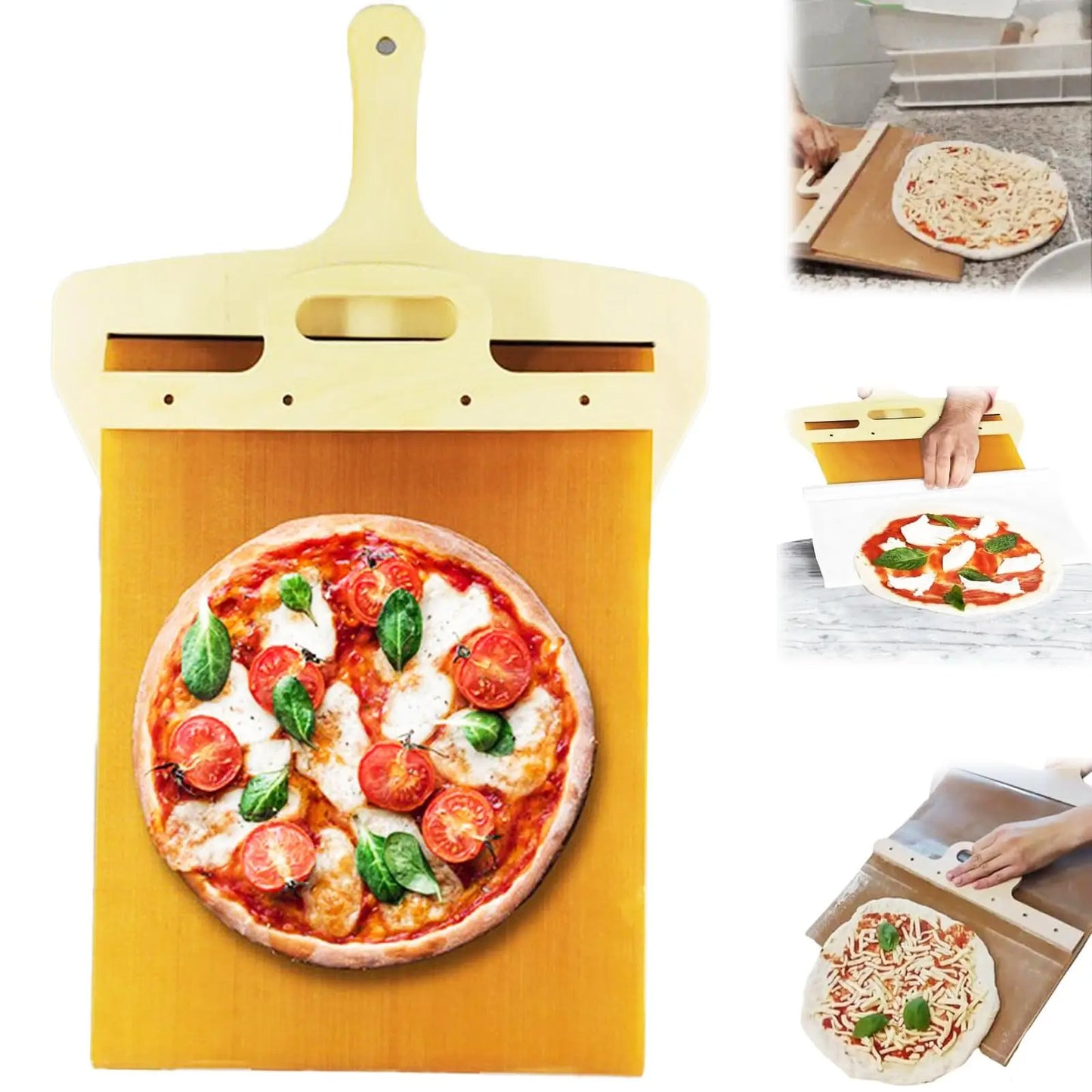 NaturalEase Pizza Peel – Hochwertige Holz-Pizzaschaufel für Perfekte Backergebnisse